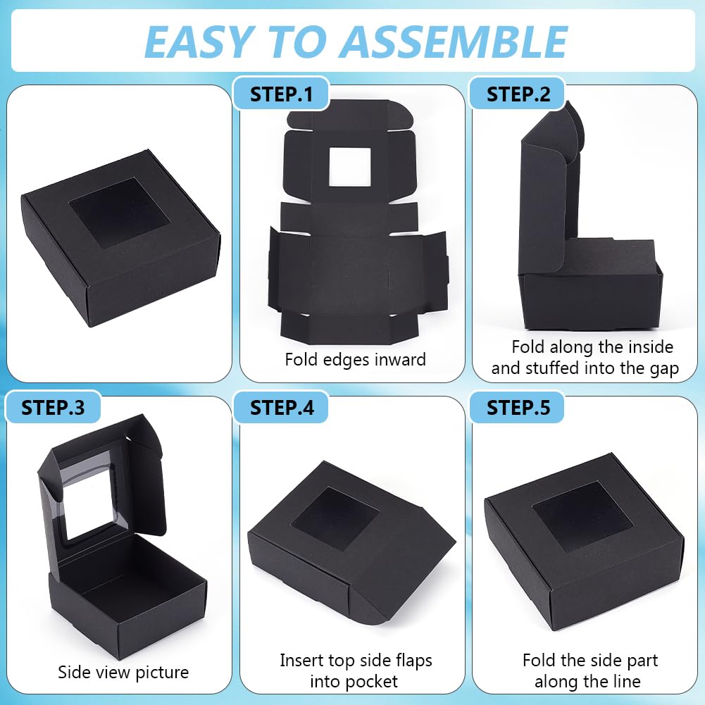 Amazon.com: BENECREAT 28 Packs 3.3x3.3x1.3 Inch Square Gift Boxes